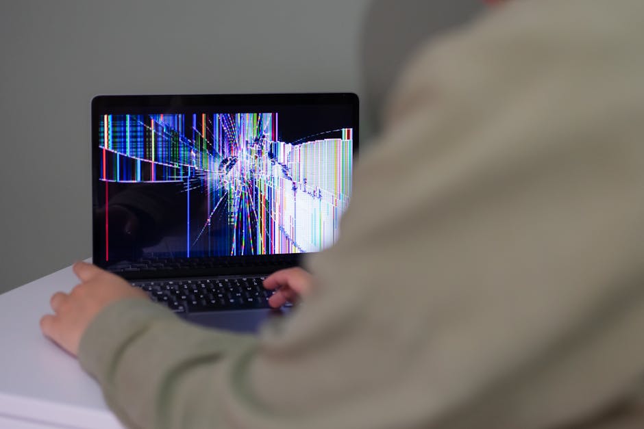 Computer workstation setup causing digital eye strain